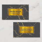 金箔縁ど | 金ゴールドフレークのテクスチャ 名刺 (正面/裏面)