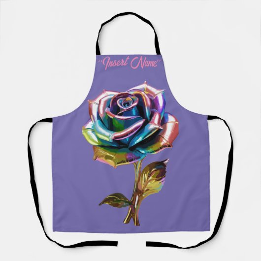 金箔花びら エプロン (正面)