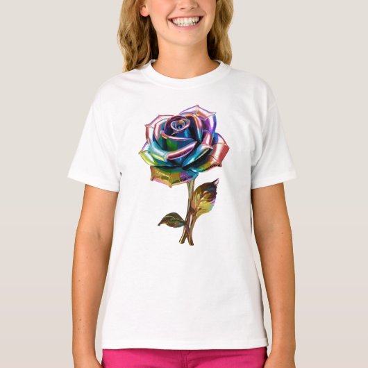 金箔花びら Tシャツ (正面)