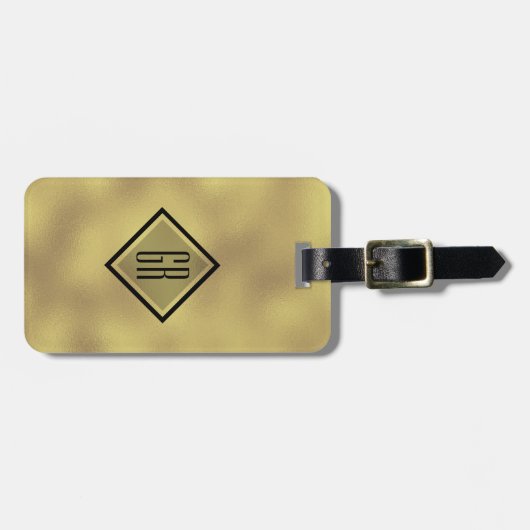 金箔虹色背景 ラゲッジタグ (正面横)