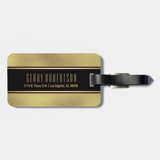 金箔虹色背景 ラゲッジタグ (裏面横)