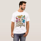 👕🦋金箔蝶Tシャツコレクション🦋👕 Tシャツ (正面フル)