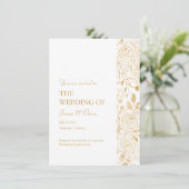 金箔開花結婚ズ 招待状 (スタンド正面)