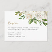 金箔開花結婚式 エンクロージャーカード (正面)