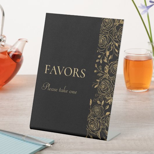 金箔開花 台座サイン (インサイチュ)