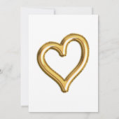 金箔風船と紙吹雪2回目の誕生日パーティー 招待状 (裏面)