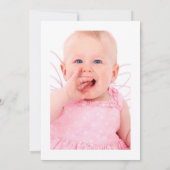 金箔風船と紙吹雪3rdバースデーフォト 招待状 (裏面)