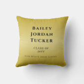 金箔黒写真の卒業グラデーション記念品 クッション (裏面)