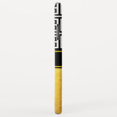 金箔黒白ギリシャ語鍵モノグラム Case-Mate iPhoneケース (裏面/右)