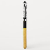 金箔黒白ギリシャ語鍵モノグラム Case-Mate iPhoneケース (裏面/左)