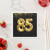 金箔85バルーンと紙吹雪ナプキン スタンダードカクテルナプキン (インサイチュ)