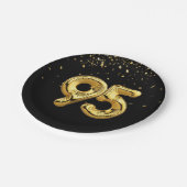 金箔95風船及び紙吹雪紙プレート ペーパープレート (アングル)