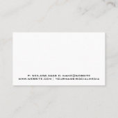 金箔 | はさみ | 金ゴールドブラシ 名刺 (裏面)