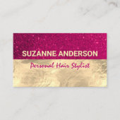 金箔 |グリッター背景 名刺 (正面)