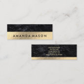 金箔 | スレート スキニー名刺 (正面/裏面)