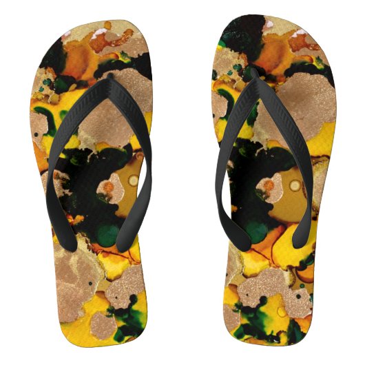 金箔 ビーチサンダル (フットベッド)