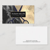 金箔 |ヘアモデル |色ブロック |シアーズ 名刺 (正面/裏面)