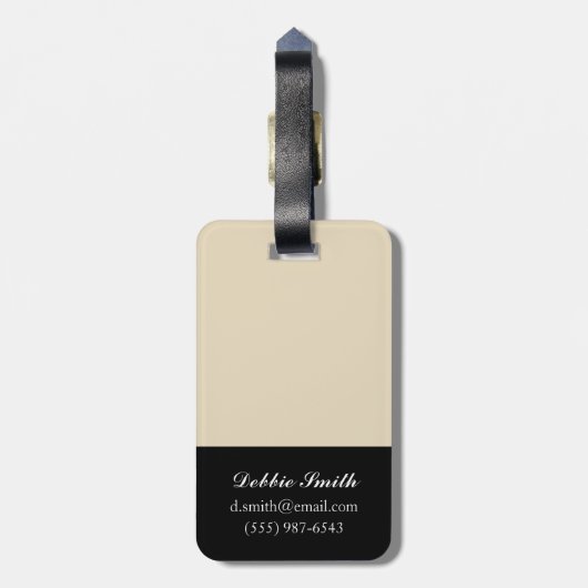 金箔 ラゲッジタグ (裏面縦)