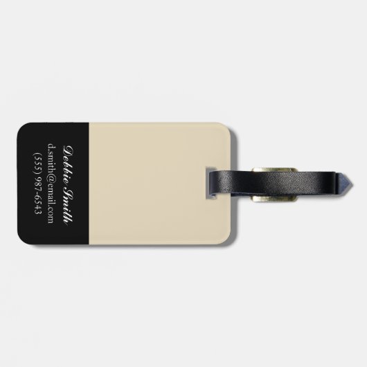 金箔 ラゲッジタグ (裏面横)