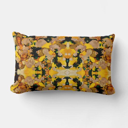 金箔 ランバークッション (正面)