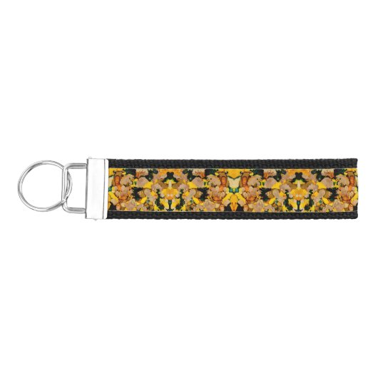 金箔 リストバンドキーホルダー (鍵左)