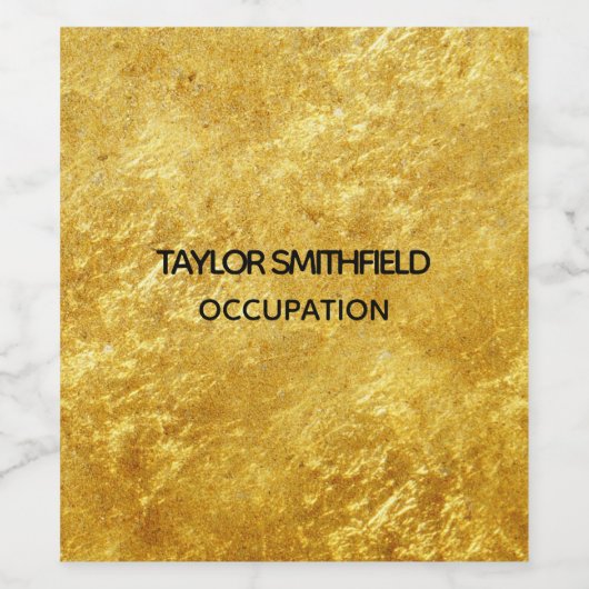 金箔 ワインラベル (シングルラベル)