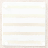 金箔、ヴィンテージシームレスパターン。 ガラスコースター (裏面)