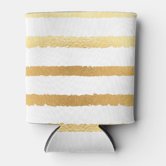 金箔、ヴィンテージシームレスパターン。 缶クーラー (正面)