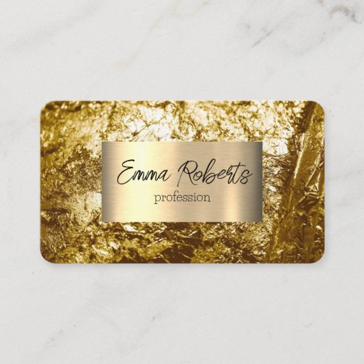 金箔 名刺 (正面)