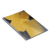 金箔、抽象的な黒のデザイン ノートブック (右側)