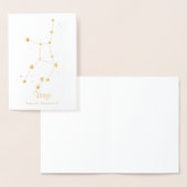 金箔《星座》乙女座〔占星術の〕十二宮図星座 箔カード (ディスプレー)