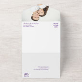 金箔 渦巻き 紫 フォト テンプレート ウェディング (外側)