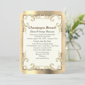 金箔・銀箔・真鍮のペアシャワー 招待状 (スタンド正面)