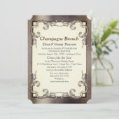 金箔・銀箔・真鍮 カップルシャワー 招待状 (スタンド正面)