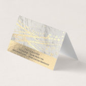 金箔 | Lux Triangle Golden（ばちゃばちゃ）跳ねる 名刺 (裏面)