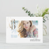 金箔GRAD卒業カード 招待状 (スタンド正面)