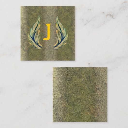 金箔J スクエア名刺 (正面/裏面)