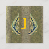 金箔J スクエア名刺 (正面)