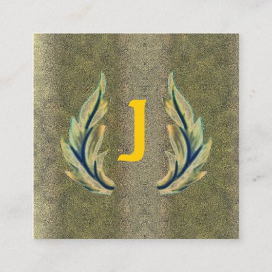 金箔J スクエア名刺 (正面)