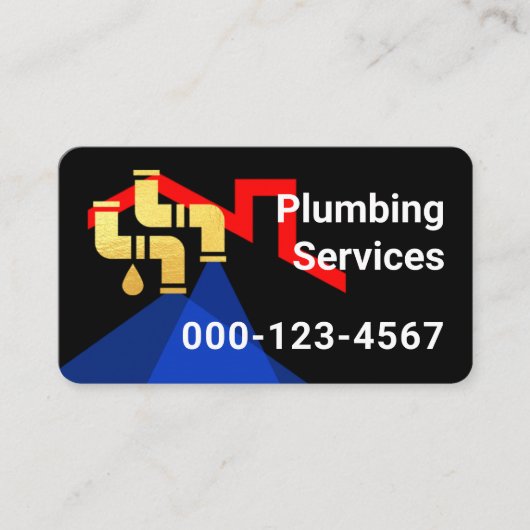 金管漏れのホーム 名刺 (正面)