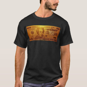 金米国20のドル札 Tシャツ