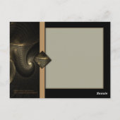 金糸のらせんフラクタルアート ポストカード (裏面)