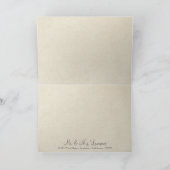 金糸織り花文様 フォーマル エレガント お礼状 サンキューカード (内部)