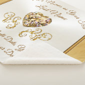 金素晴らし婚式のアイディアパーソナライズされた、 シェルパブランケット (3/4)