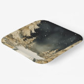 金素朴のクリスマス ペーパープレート (傾斜あり)