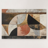 金素朴のパティナ付き幾何学模様 ジグソーパズル (横)