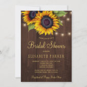 金素朴のヒマエレガントワリブライダルシャワー 招待状 (正面)