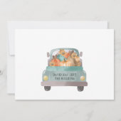 金素朴のヒマワリフローラ退職パーティー 招待状 (裏面)