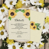 金素朴のヒマワ結婚の詳細 招待状