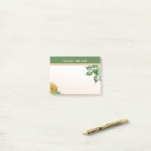 金素朴の花と離れ ポストイット (デスク上)